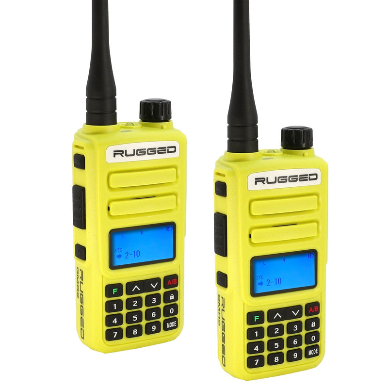 Load image into Gallery viewer, Rugged Radios 2 PACK - Rugged GMR2 PLUS GMRS and FRS Two Way Handheld Radios
