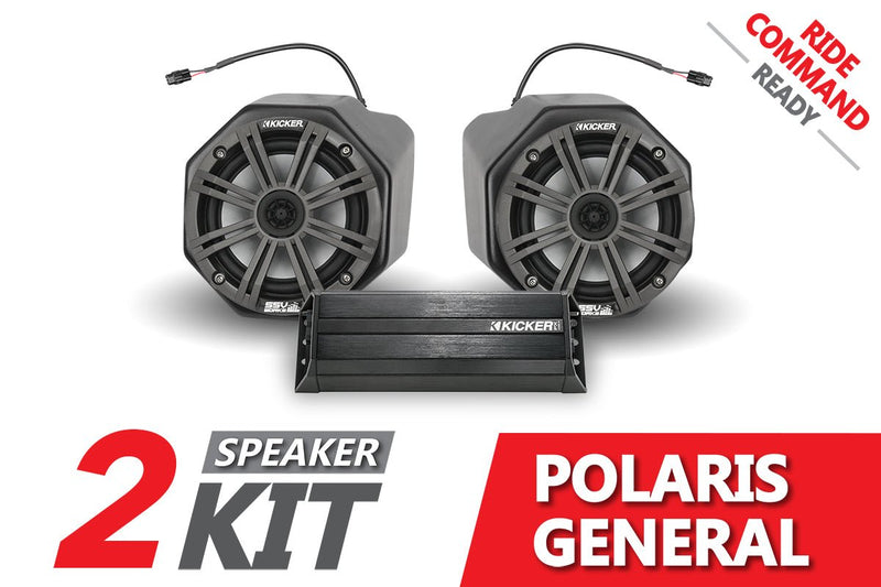 Load image into Gallery viewer, 2016-2020 Polaris General Kicker 2-Speaker Plug-&amp;-Play System for Ride Command
