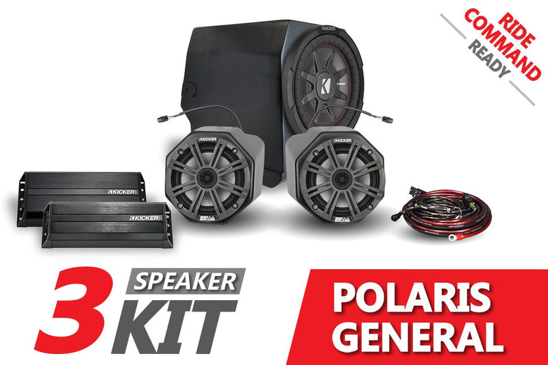 Load image into Gallery viewer, 2016-2020 Polaris General Kicker 3-Speaker Plug-&amp;-Play System for Ride Command
