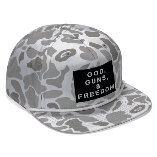 God, Guns, & Freedom Patch Flatbill Hat