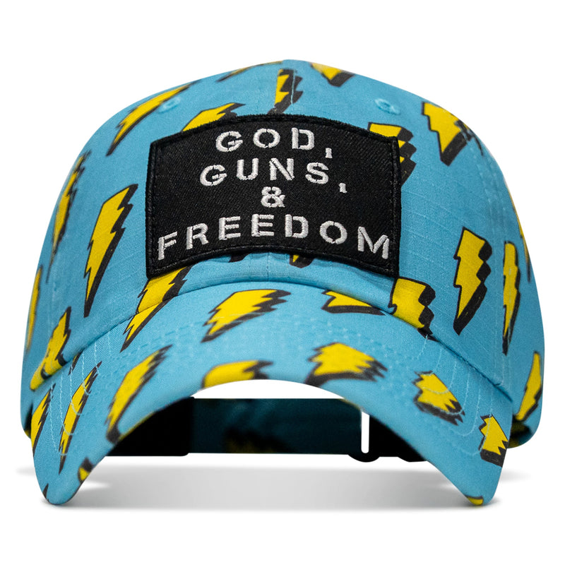 Load image into Gallery viewer, Ripstop God, Guns and Freedom Lifestyle Patch Low Profile Hat
