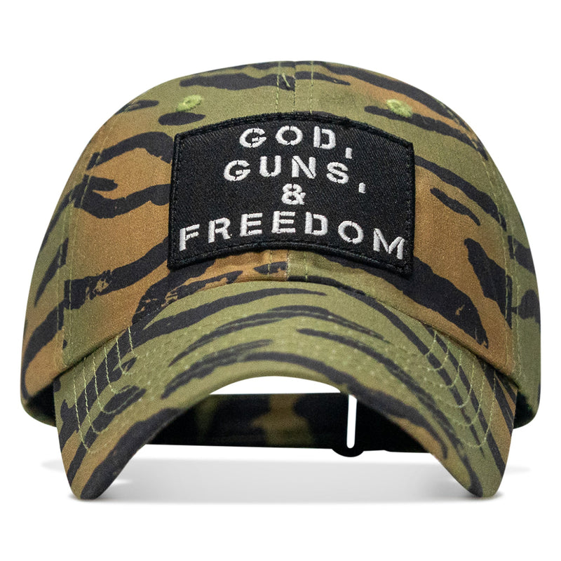 Load image into Gallery viewer, Ripstop God, Guns and Freedom Lifestyle Patch Low Profile Hat
