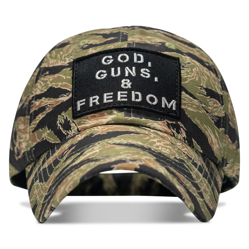Load image into Gallery viewer, Ripstop God, Guns and Freedom Lifestyle Patch Low Profile Hat
