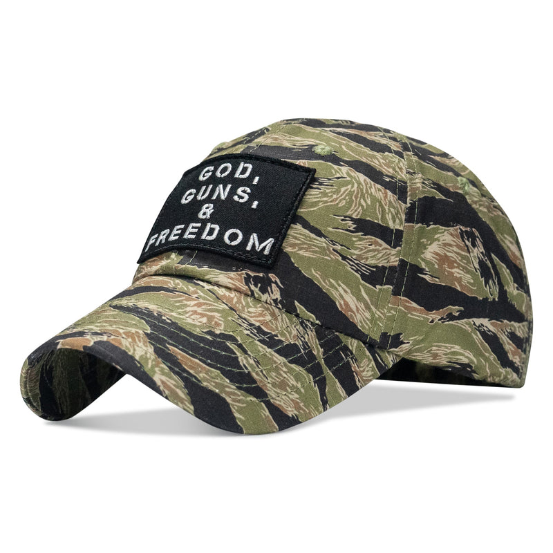 Load image into Gallery viewer, Ripstop God, Guns and Freedom Lifestyle Patch Low Profile Hat
