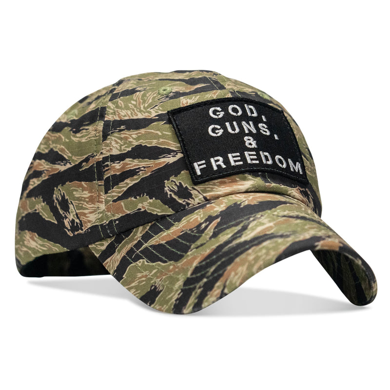 Load image into Gallery viewer, Ripstop God, Guns and Freedom Lifestyle Patch Low Profile Hat
