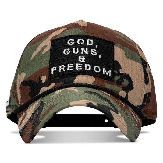 God, Guns, And Freedom Patch Weekender Snapback Hat