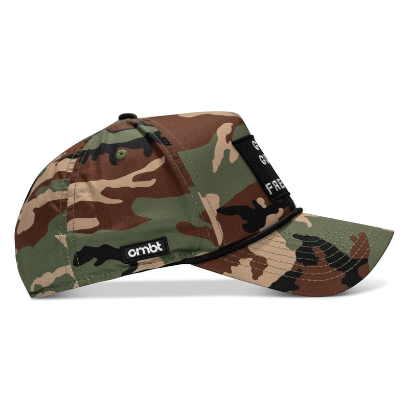 Load image into Gallery viewer, God, Guns, And Freedom Patch Weekender Snapback Hat
