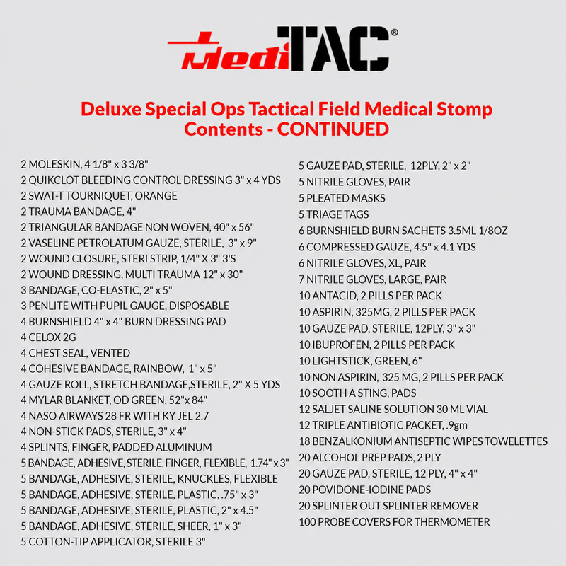 Load image into Gallery viewer, Deluxe Tactical Medical Kit with CAT Tourniquet &amp; Bleeding Control
