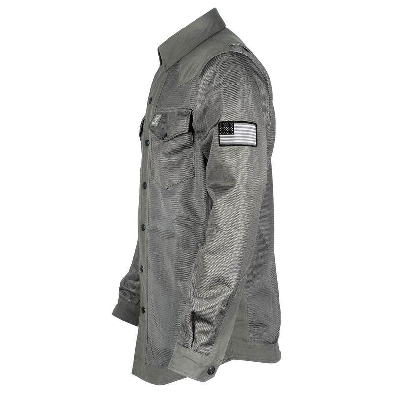 Load image into Gallery viewer, Protective Summer Mesh Shirt - Grey Solid
