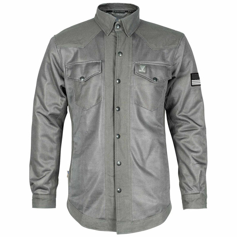 Load image into Gallery viewer, Protective Summer Mesh Shirt - Grey Solid
