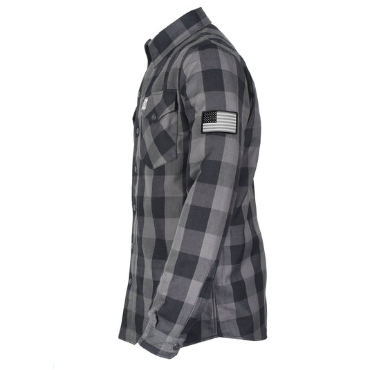 Protective Flannel Shirt - Grey Checkered