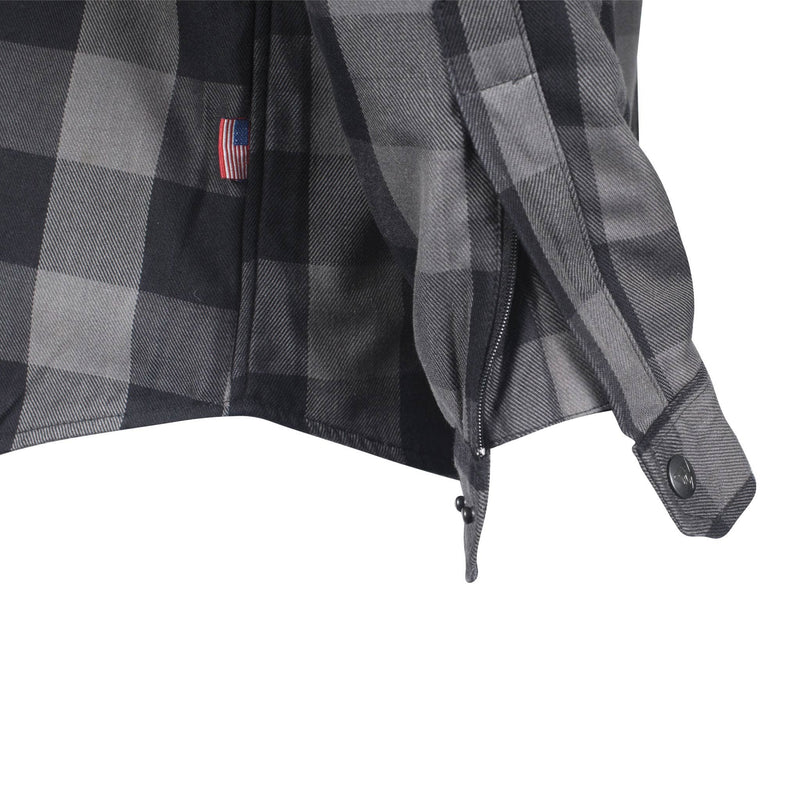 Load image into Gallery viewer, Protective Flannel Shirt - Grey Checkered
