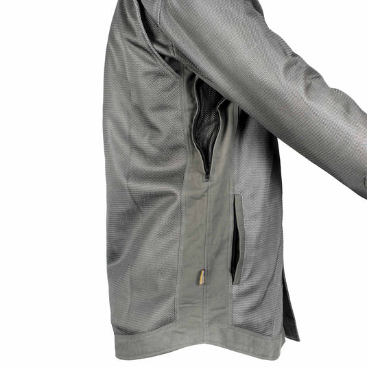 Protective Summer Mesh Shirt - Grey Solid