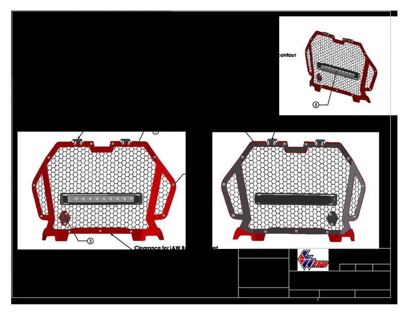 Load image into Gallery viewer, Aftermarket Snap In Grille with Light Bar
