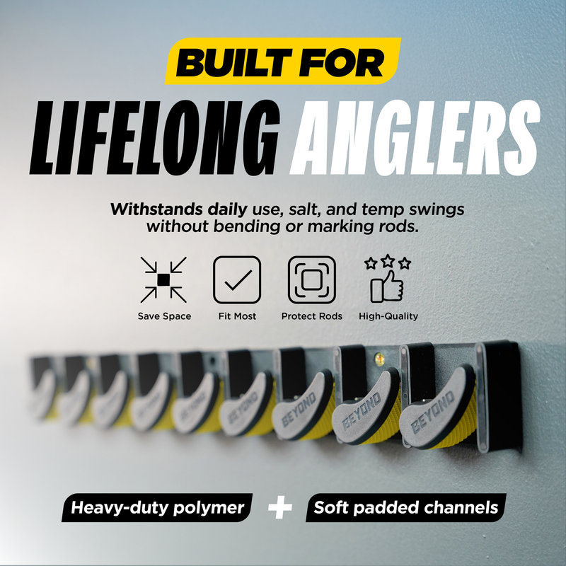 Load image into Gallery viewer, Beyond Fishing GripLock Vertical Fishing Rod Rack
