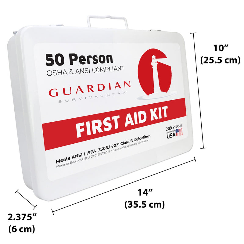 Load image into Gallery viewer, Guardian 25-50 Person First Aid Kit - Metal
