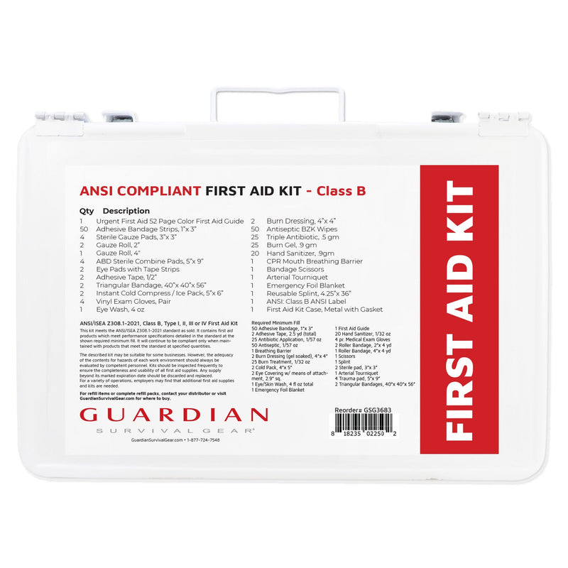 Load image into Gallery viewer, Guardian 25-50 Person First Aid Kit - Metal
