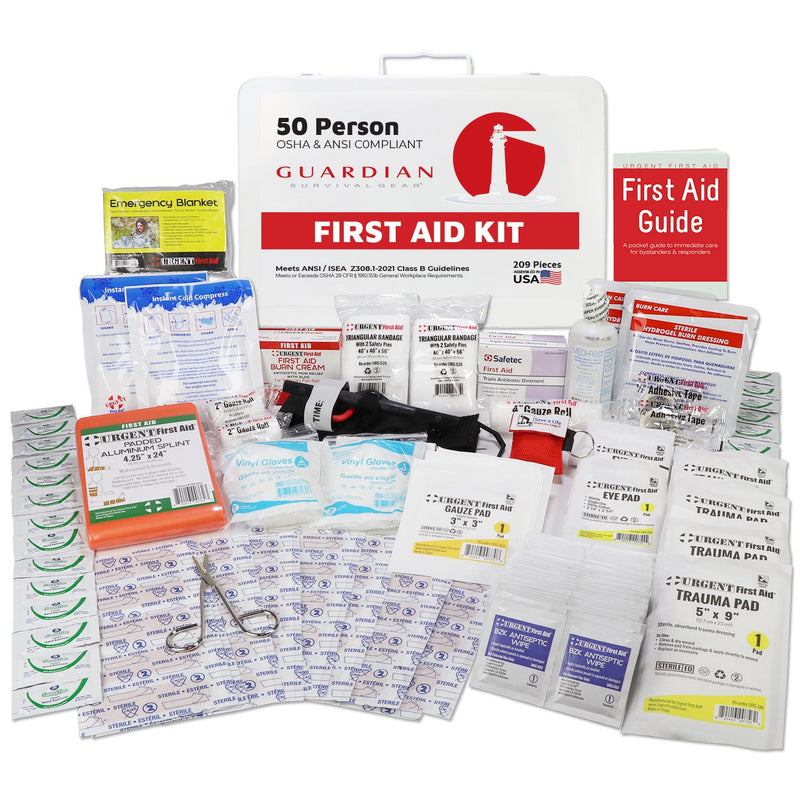Load image into Gallery viewer, Guardian 25-50 Person First Aid Kit - Metal
