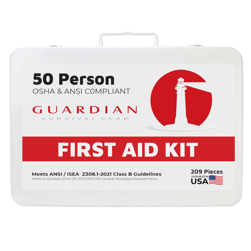 Load image into Gallery viewer, Guardian 25-50 Person First Aid Kit - Metal
