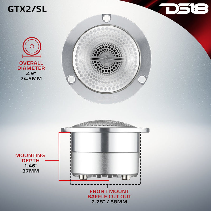 Load image into Gallery viewer, 3” Super Bullet Tweeter with 1” Titanium Voice Coil and Neodymium Magnet | 120W RMS 4-Ohm
