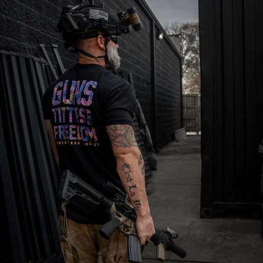Guns, Titties And Freedom Men's T-Shirt
