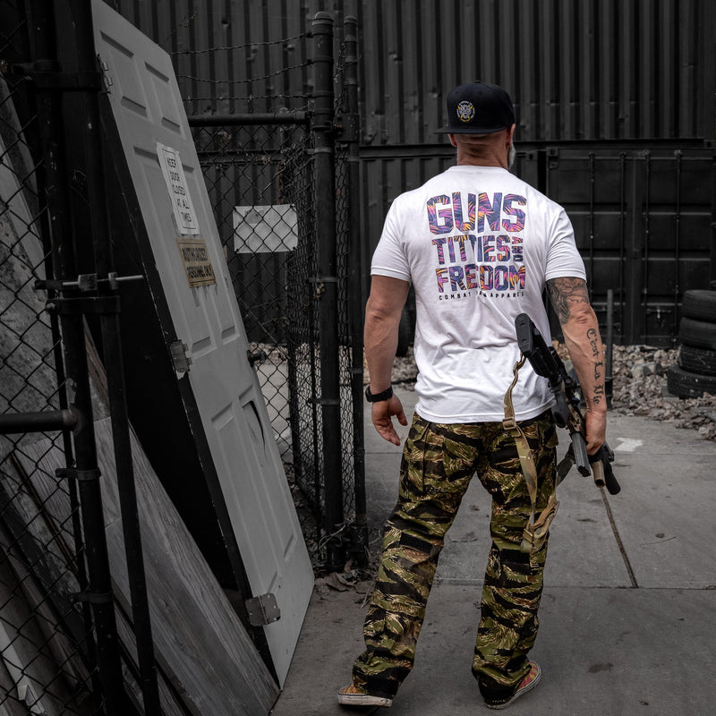 Load image into Gallery viewer, Guns, Titties And Freedom Men's T-Shirt
