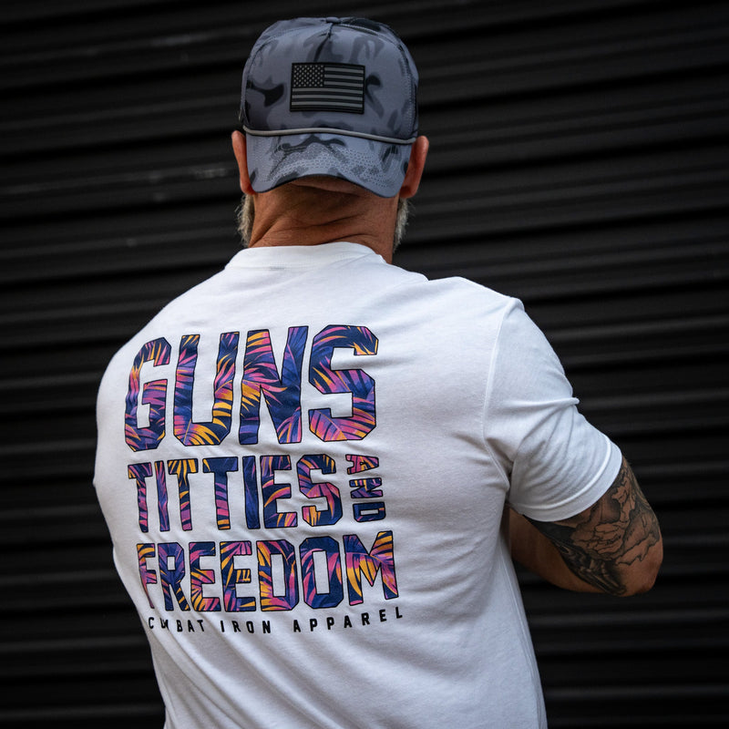 Load image into Gallery viewer, Guns, Titties And Freedom Men's T-Shirt
