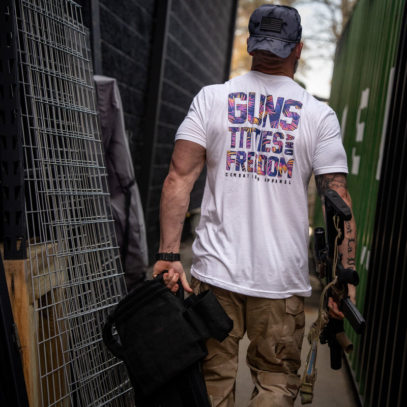 Load image into Gallery viewer, Guns, Titties And Freedom Men's T-Shirt
