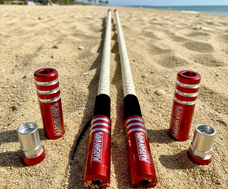 Load image into Gallery viewer, Game Changer LED Whip Set - Red, White &amp; Blue Edition
