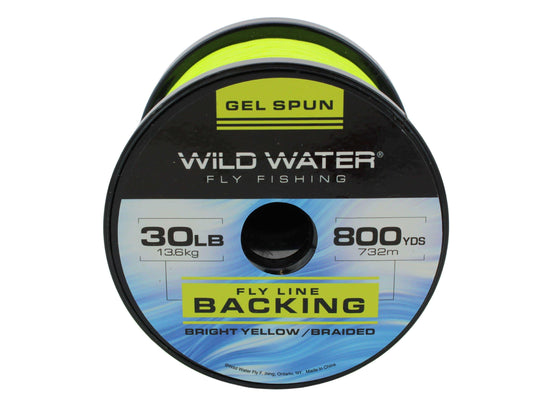Gel Spun Backing, 30# | 800 yards | Bright Yellow | Wild Water Fly Fishing - Skoutley Outdoors LLC