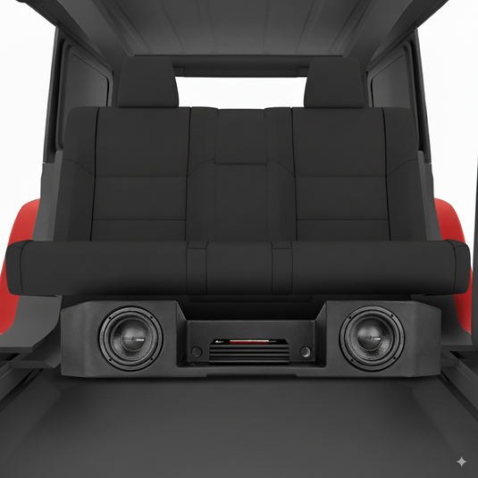 Complete Under Seat Subwoofer Enclosure Package for JT Gladiator Jeeps
