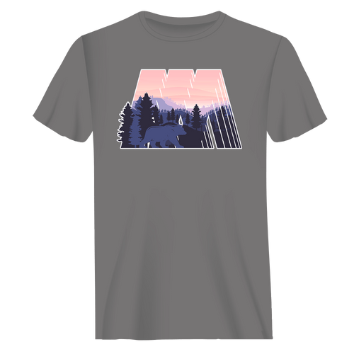 Geometric Camping T-Shirt for Men