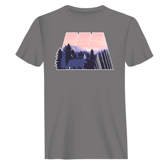 Geometric Camping T-Shirt for Men