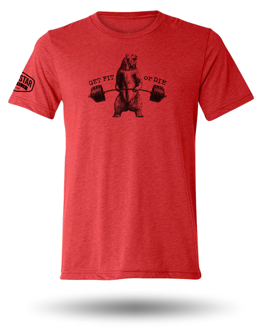 GET FIT OR DIE BEAR TEE (SM - 2XL)