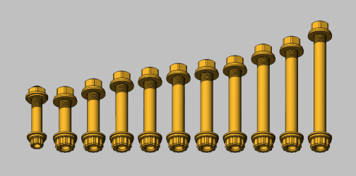 Load image into Gallery viewer, GEISER PERFORMANCE POLARIS PRO R FULL SUSPENSION 12 POINT BOLT KIT
