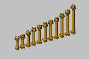 Load image into Gallery viewer, GEISER PERFORMANCE POLARIS PRO R FULL SUSPENSION 12 POINT BOLT KIT
