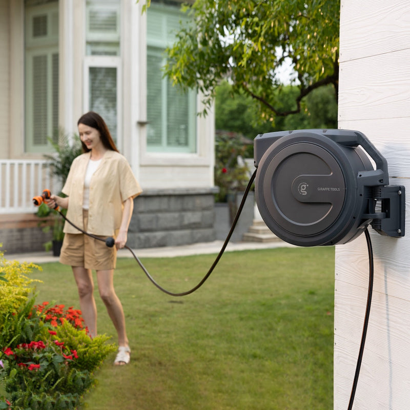Load image into Gallery viewer, Retractable Garden Hose Reel 62ft-155ft
