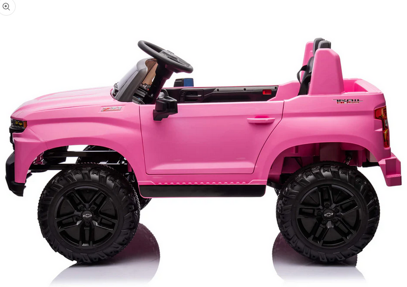 Load image into Gallery viewer, Kids Chevy Silverado 4x4 2 Seater Monster Truck Ride-On Toy with Big Wheels
