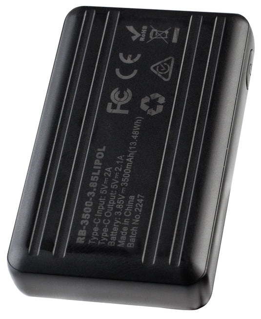 Additional/Replacement 3500mAh Hardshell 2PK Batteries w/ USB-C charging