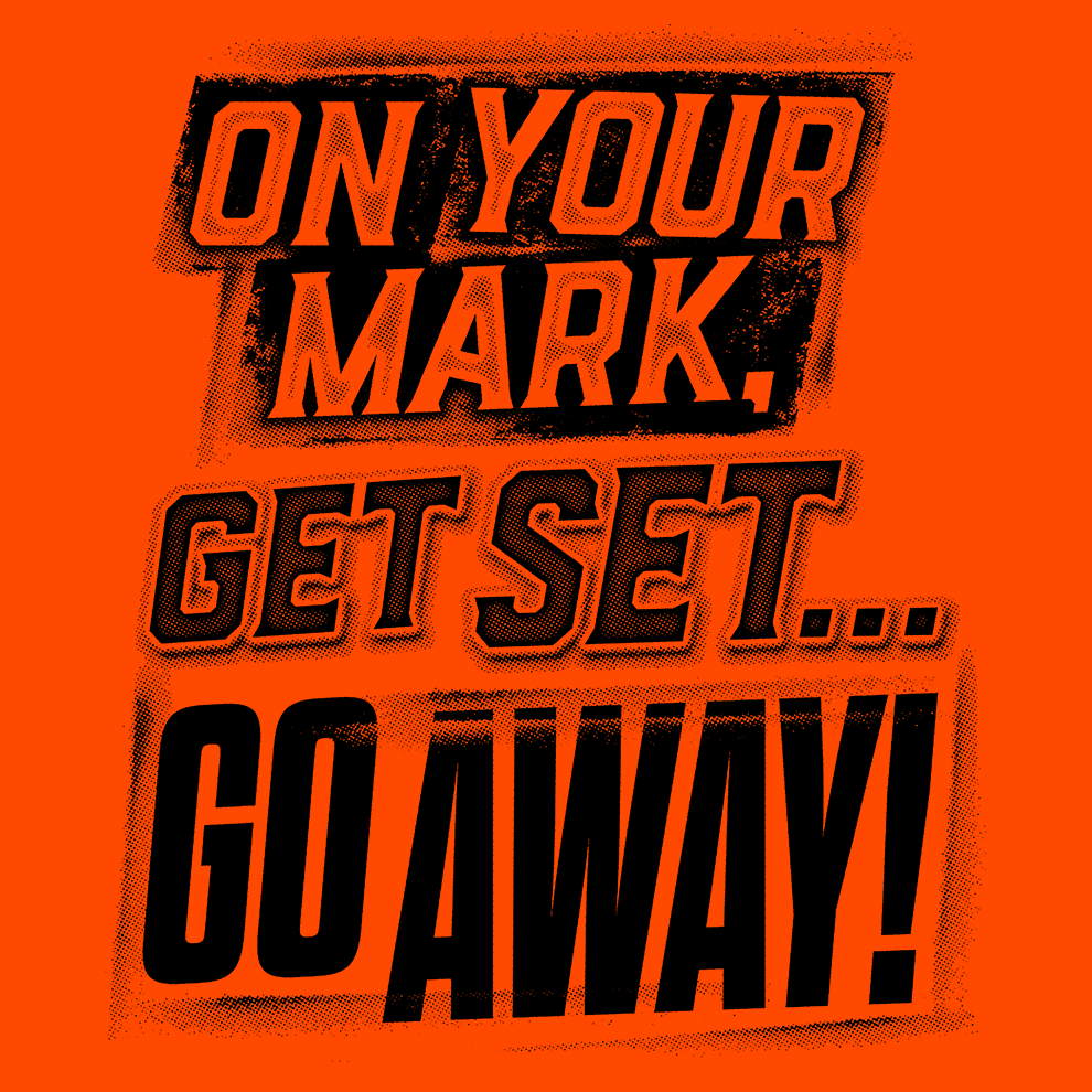 Go Away - Hi-Vis Work T Shirt