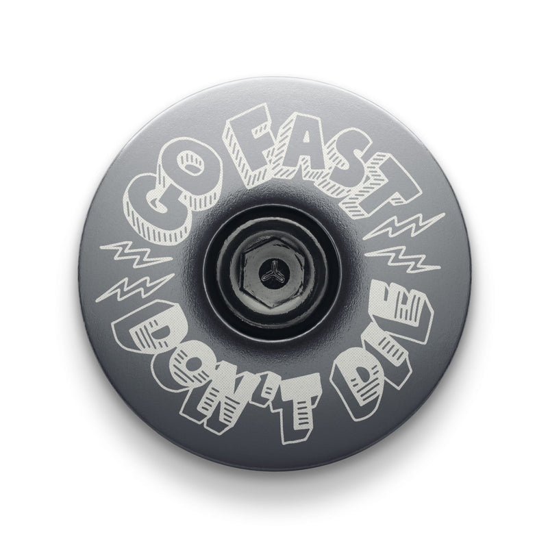 Load image into Gallery viewer, Go Fast Don't Die x Dispatch Custom Bicycle Headset Cap
