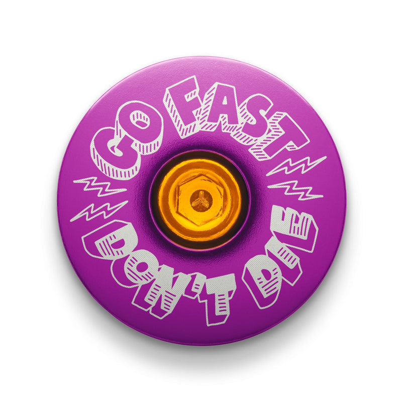 Load image into Gallery viewer, Go Fast Don't Die x Dispatch Custom Bicycle Headset Cap
