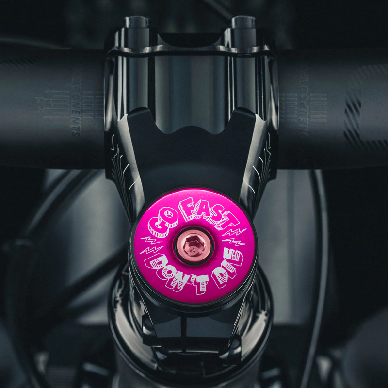 Load image into Gallery viewer, Go Fast Don't Die x Dispatch Custom Bicycle Headset Cap
