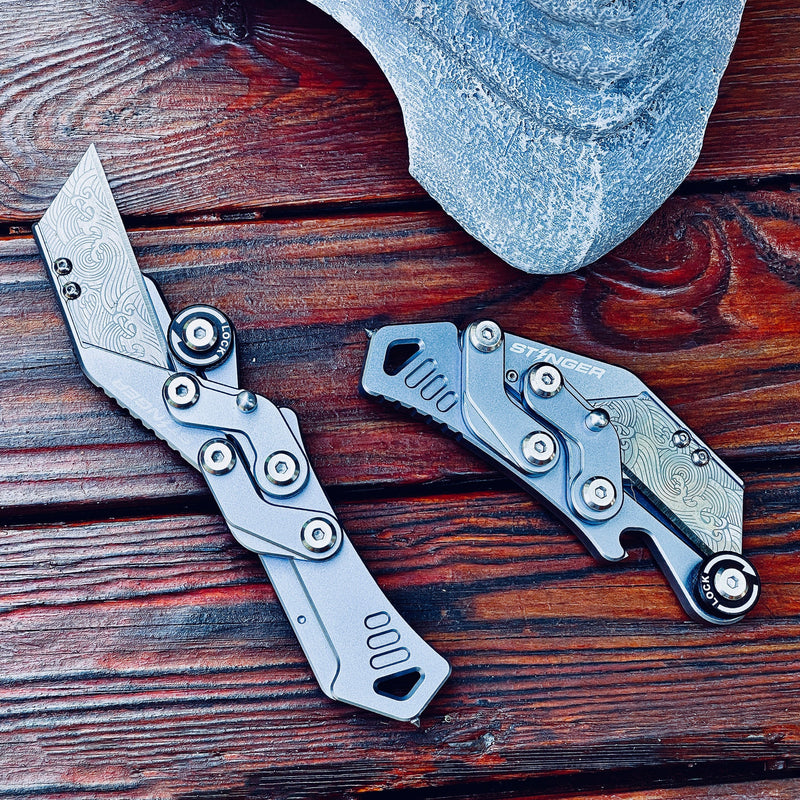 Load image into Gallery viewer, Stinger Godzilla Tool, Folding Pocket Utility - Space Grey
