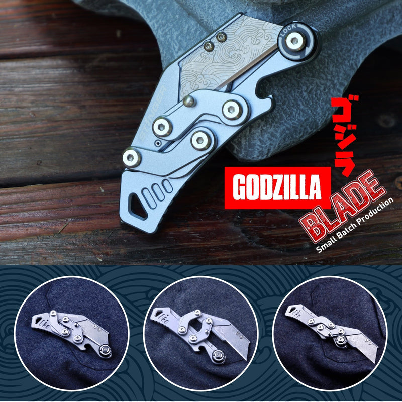 Load image into Gallery viewer, Stinger Godzilla Tool, Folding Pocket Utility - Space Grey
