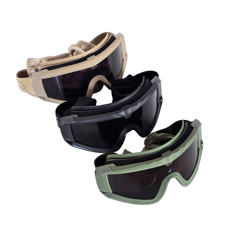 Load image into Gallery viewer, MUCITUP MUCTAC Pro Tactical Goggles ANSI Z87.1 Ballistic 3 Lens Kit
