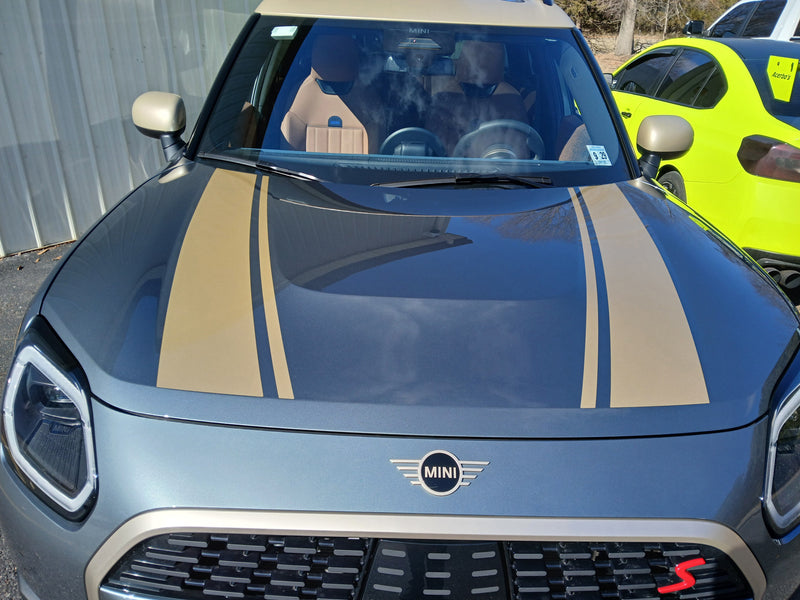 Load image into Gallery viewer, Hood Stripe Decals for 2025 Mini Cooper Sport
