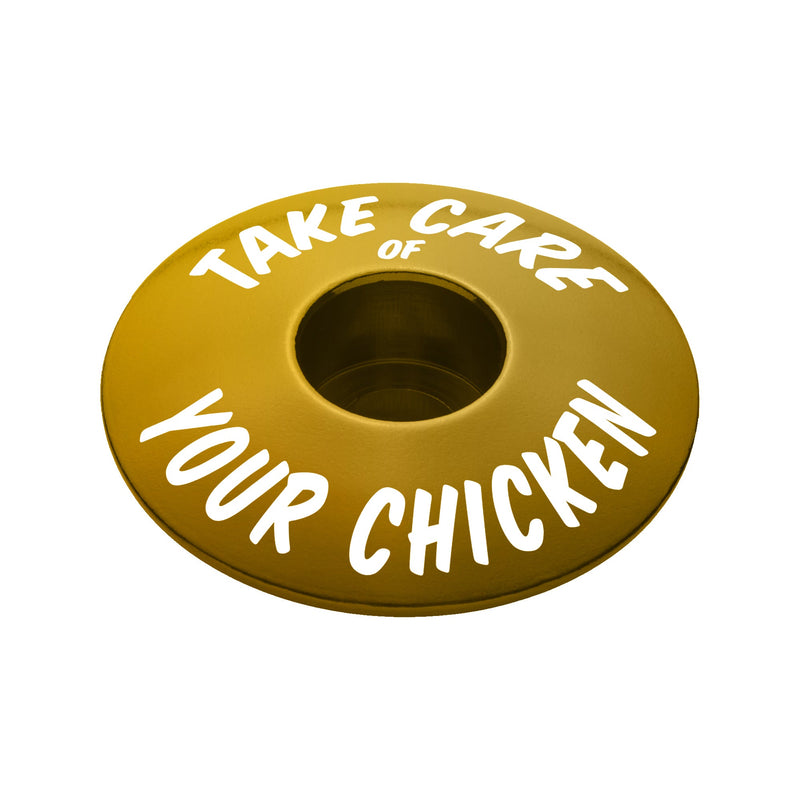 Load image into Gallery viewer, Take Care of Your Chicken Bicycle Headset Cap
