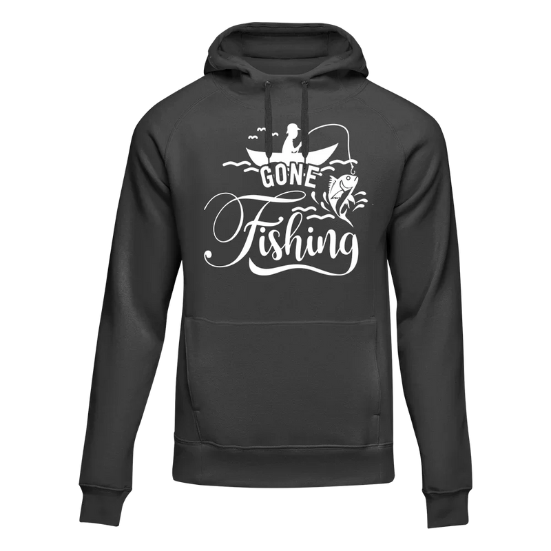 Load image into Gallery viewer, Gone Fishing Unisex Hoodie
