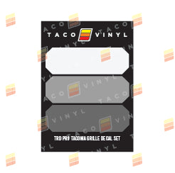 Load image into Gallery viewer, Taco Vinyl Pro Grille Decals

